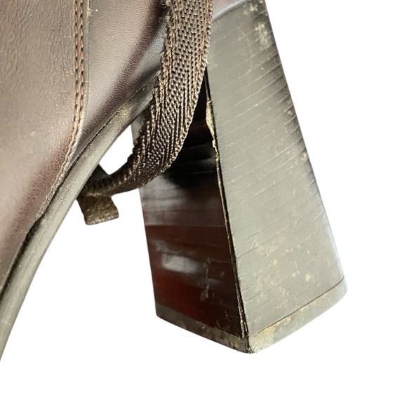 Vintage Rare 1999 Prada Brown Leather Harness Boots Size EU 40/US 9.5 - Picture 10 of 12